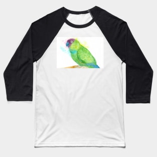 Watercolor nanday parakeet portrait - bird painting Baseball T-Shirt